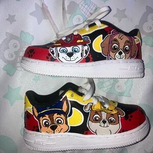 8c custom paw patrol Nike air force ones